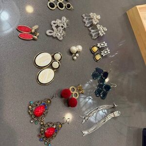Elegant Multi-Color Earring Set